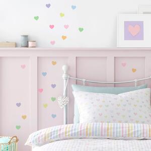 Seersucker Hearts Pastel Wall Stickers