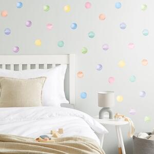 Watercolour Spots Small Wall Sticker