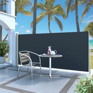 Retractable Side Awning 140 x 300 cm Black