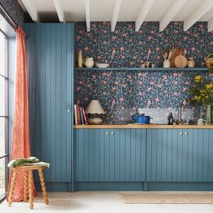 William Morris Bird Pomegranate Wallpaper