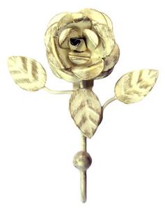 Vintage Rose Medium Ivory Gold Hook