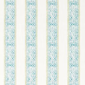 Clarke & Clarke Kalamkari Fabric Teal