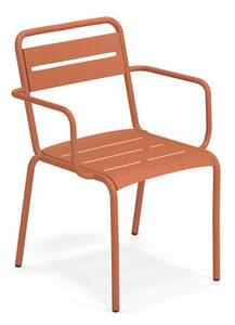 Star Stackable armchair - / Aluminium by Emu Red
