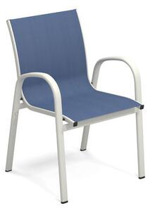 Holly Stackable armchair - / Fabric by Emu Blue