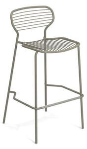 Apero Stackable bar stool - / H 75 cm - Steel by Emu Grey