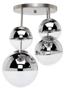 Ceiling light Ravena with spheres, four-bulb