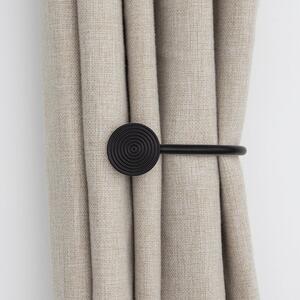 Ribbed Metal Curtain Holdbacks