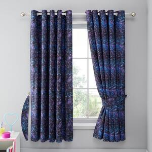 Paint Splatter Blackout Eyelet Curtains