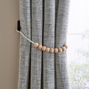 Half Wooden Beads Curtain Tieback