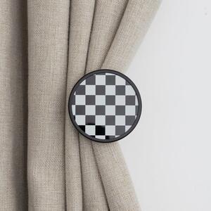 Checkerboard Curtain Dresser