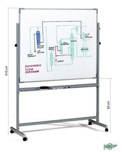 Whiteboard Faibo Base or stand Double-sided 122 x 100 cm