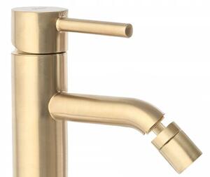 Bidet faucet Rea Lungo Gold Brush