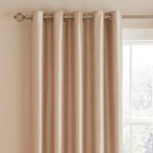 Novanna Faux Silk Blackout Eyelet Curtains