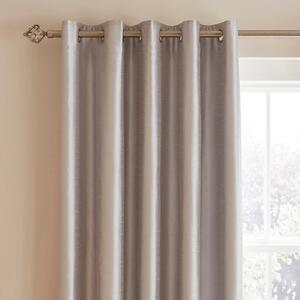 Novanna Faux Silk Blackout Eyelet Curtains