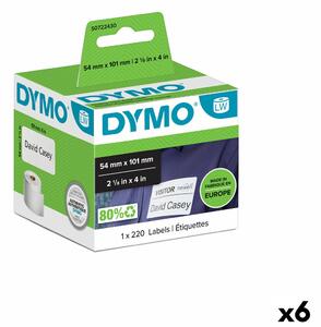 Printer Labels Dymo 99014 54 x 101 mm LabelWriter™ White Black (6 Units)