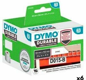 Printer Labels Dymo Durable White 102 x 59 mm Black (6 Units)