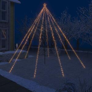 Christmas Tree with Spike Warm White 732 LEDs 500 cm