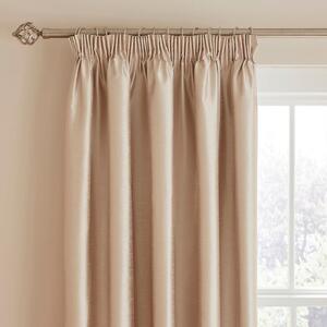 Novanna Faux Silk Blackout Pencil Pleat Curtains