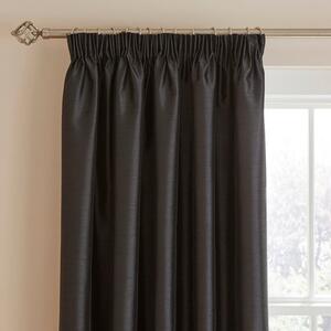 Novanna Faux Silk Blackout Pencil Pleat Curtains