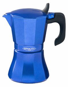 Italian Coffee Pot Oroley Petra 6 Cups Blue Aluminium