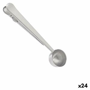 Coffee Spoon Stainless steel 17,5 x 17,5 x 2,5 cm (24 Units) Clip