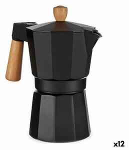 Italian Coffee Pot Wood Aluminium 300 ml (12 Units)