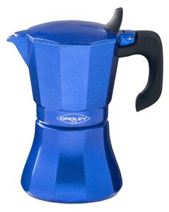 Italian Coffee Pot Oroley Petra 9 Cups Blue Aluminium