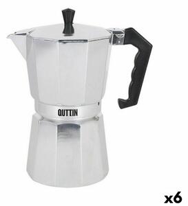 Italian Coffee Pot Quttin 9 Cups Aluminium (6 Units)