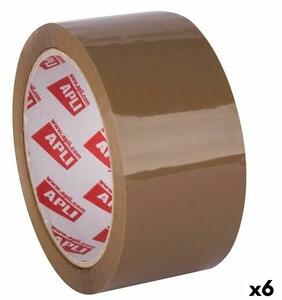 Adhesive Tape Apli Brown 48 mm x 66 m (6 Units)