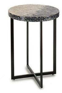 Side table Grey Metal Mother of pearl Particleboard (45 x 62 x 45 cm)