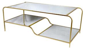 Centre Table DKD Home Decor Glamour Golden Metal Mirror 120 x 60 x 45 cm