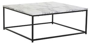 Centre Table DKD Home Decor White Black Metal MDF Wood 80 x 80 x 34 cm