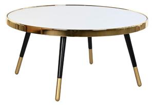 Centre Table DKD Home Decor Glamour Golden Silver Steel Mirror 82,5 x 82,5 x 40 cm