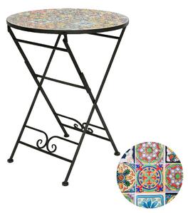 Ironwork Side Table Praha Circular Black Iron (Ø 60 cm)