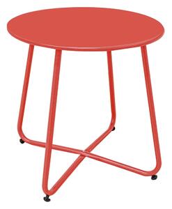 Side table Luna Red Steel 45 x 45 cm