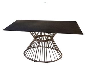 Dining Table Ariki 150 x 120 x 71,5 cm synthetic rattan Steel