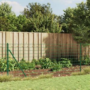 Wire Mesh Fence Green 1x10 m Galvanised Steel