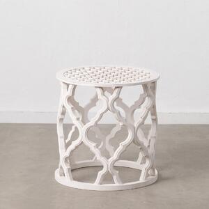 Side table White MDF Wood 50 x 50 x 52 cm DMF