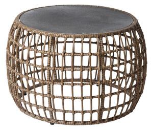 Centre Table Ariki Table Steel Rattan Tempered Glass synthetic rattan 73 x 61 x 46 cm