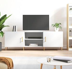 TV Cabinet White 150x30x50 cm Engineered Wood