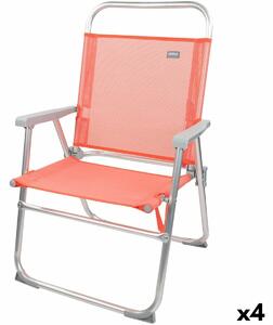 Folding Chair Aktive Flamingo Coral 48 x 88 x 50 cm (4 Units)