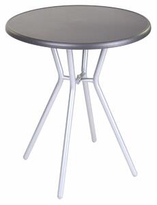 Side table Zoe Black Grey Steel 60 x 60 x 70 cm