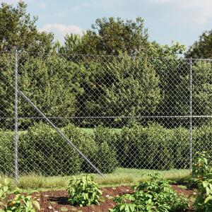 Chain Link Fence Silver 1.8x10 m