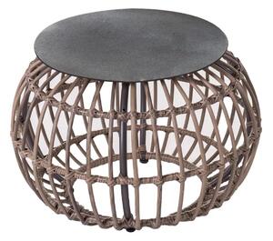 Side table Ariki 50 x 50 x 34 cm synthetic rattan Steel