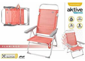 Beach Chair Aktive Pink Multi-position