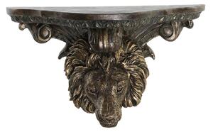 Shelve DKD Home Decor Golden Lion Resin (36,5 x 16,5 x 21 cm)