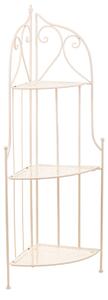 Corner Shelves Alexandra House Living White Metal Iron Ironwork 30 x 38 x 30 cm