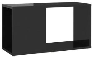 TV Cabinet High Gloss Black 60x24x32cm Engineered Wood