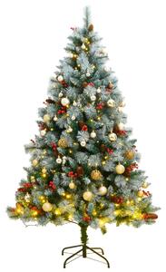 Artificial Hinged Christmas Tree 300 LEDs & Ball Set 180 cm