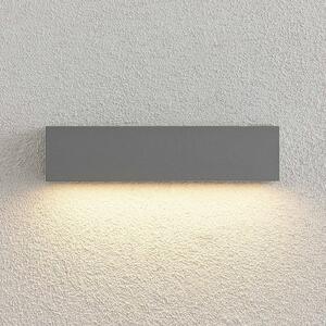 Lucande Lengo LED wall lamp, 25 cm, silver, 1-bulb